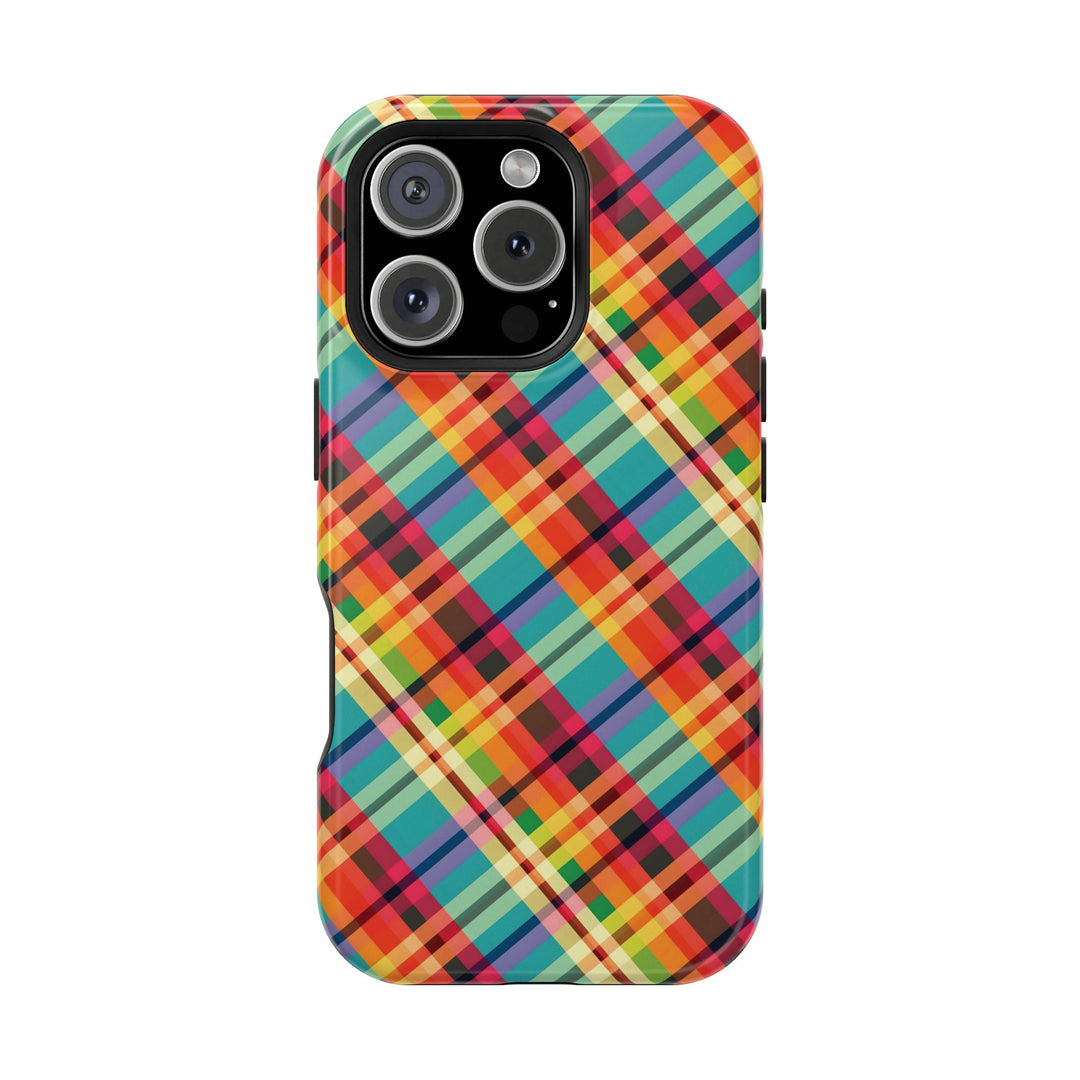 Checkered Plaid Magsafe Gift for Her Cute Phone Case for Iphone, | iPhone 16 | iPhone 15 Pro Max, Iphone 14 Pro Max, 13 12 11 10 9 8 7 - Studio40ParkLane