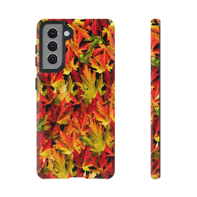 Fall Leaves Impact Resistant, Cute Phone Cases for Samsung S24, S23, S22, S21, IPhone 15 pro Iphone 14 pro Iphone 13 IPhone 12 Iphone 11