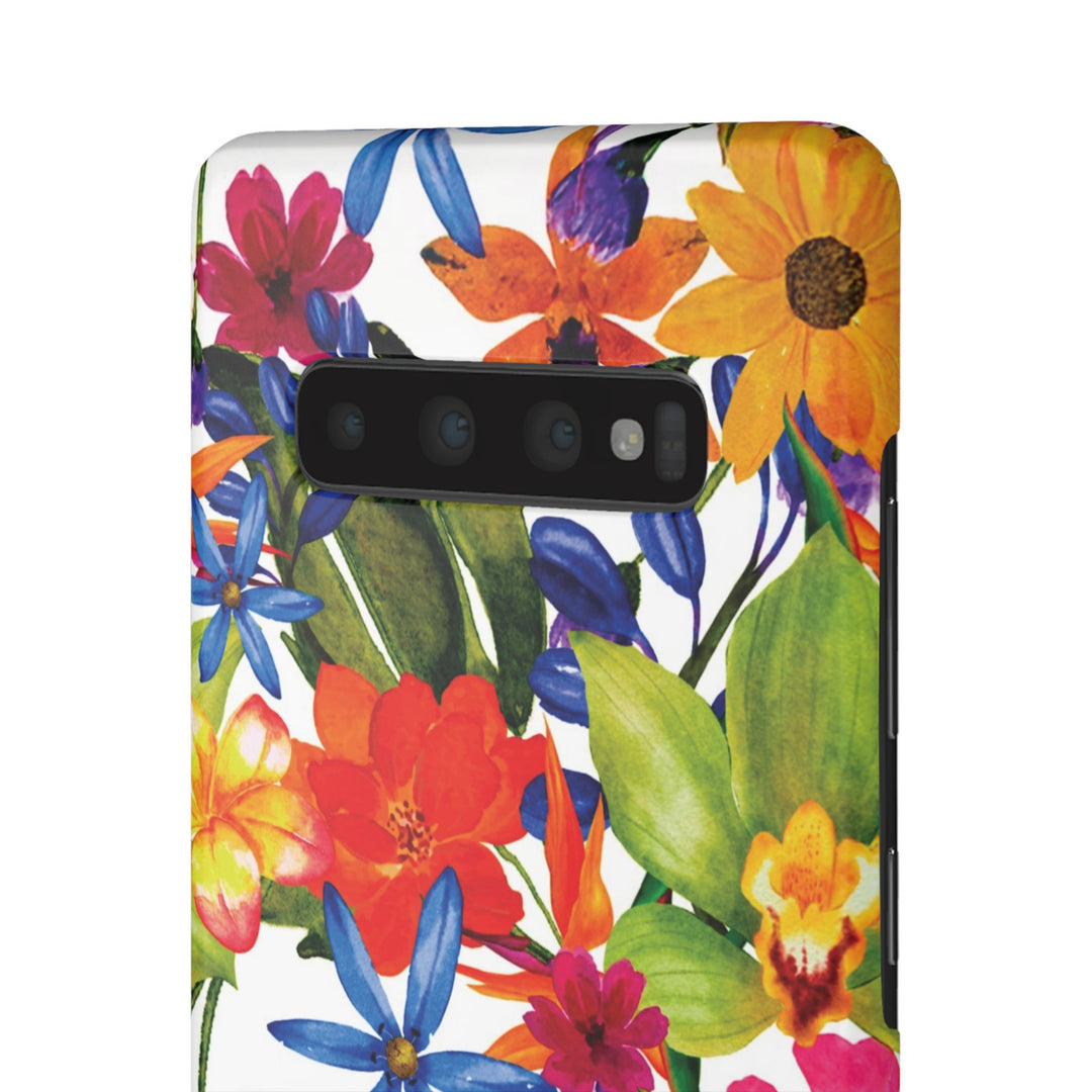 Sleek Snap Colorful Flowers Cute Phone Case for iPhone 16 15 14 13 12 11 X Xs Max Xr Pro Plus Samsung Galaxy S24 S23 S22 S21 S20 Note Ultra