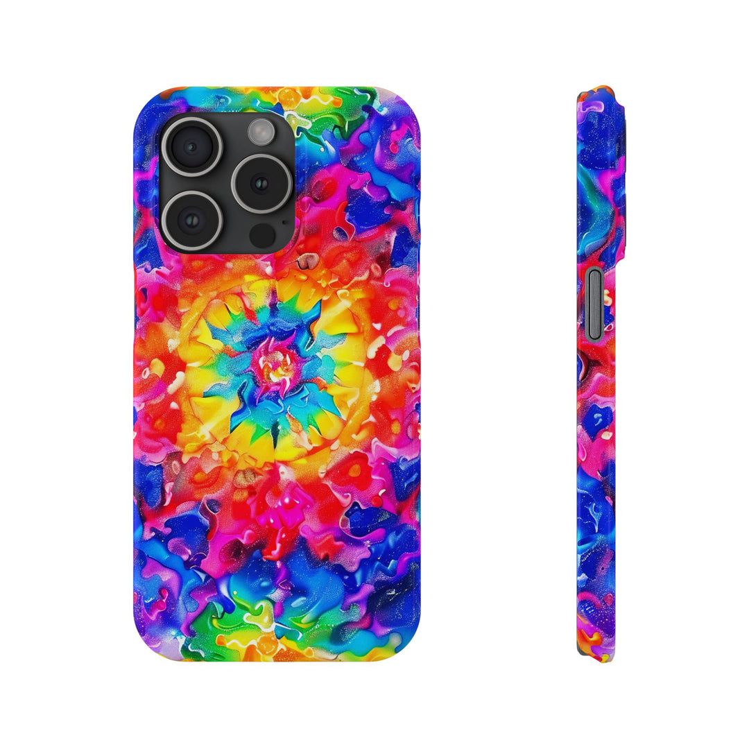 Slim Tie Dye Faux Glitter Gift for Her Cute Phone Cases for Iphone 16 Pro Max | iPhone 15 Case | iPhone 15 Pro Max Case, Iphone 14, Iphone 14 Pro Max, Iphone 13 12 11 8 7 - Studio40ParkLane