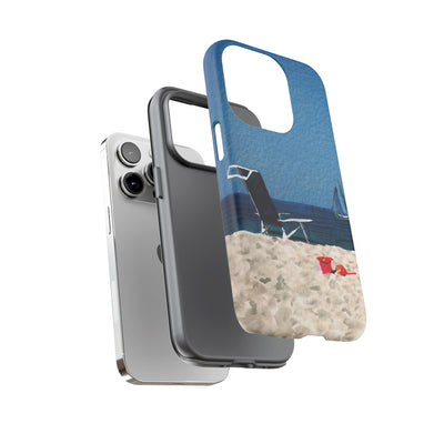 Cute Samsung Case | Cool Iphone Case | Summer Blue Beach Chair, Samsung S24, S23, S22, S21, IPhone 15 Case | Iphone 14 Case, Iphone 13 Case