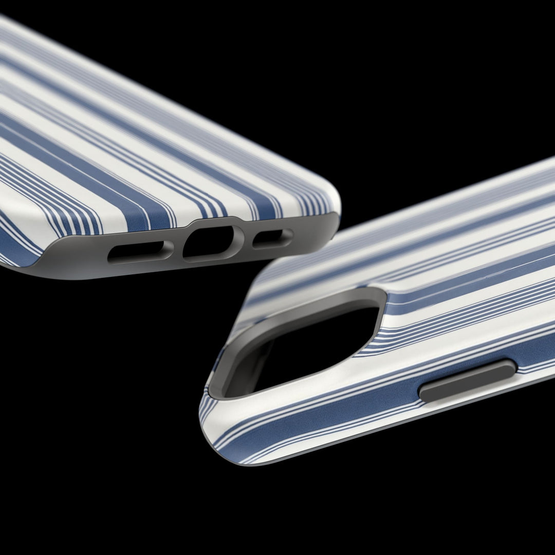 MagSafe Cute Phone Case, Coastal Striped Phone Case for iPhone 17 16 15 14 13 12 Pro Max, Samsung S26 S25 S24 Ultra case - Studio40ParkLane