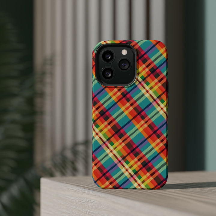 Checkered Plaid Magsafe Gift for Her Cute Phone Case for Iphone, | iPhone 16 | iPhone 15 Pro Max, Iphone 14 Pro Max, 13 12 11 10 9 8 7 - Studio40ParkLane