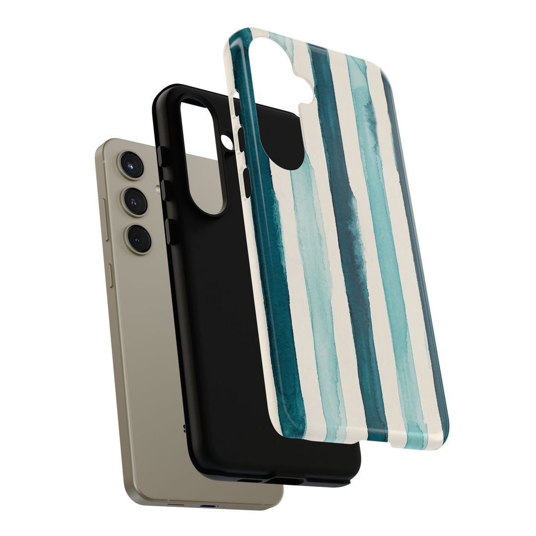 Tough Cute Green Stripes Phone Case, for IPhone 17 Pro Max | Iphone 17 Air, Iphone 16, IPhone 15, 14 13 12, Samsung Galaxy S26, S25, S24, S23