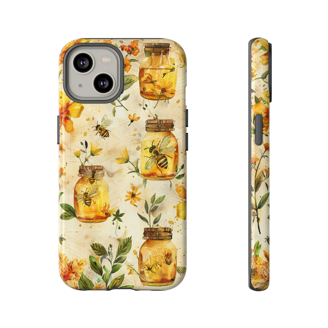 Impact Resistant, Honey Bees, Cute Phone Cases for Samsung S24, S23, S22, S21, IPhone 15 pro Iphone 14 pro Iphone 13 IPhone 12 Iphone 11 - Studio40ParkLane