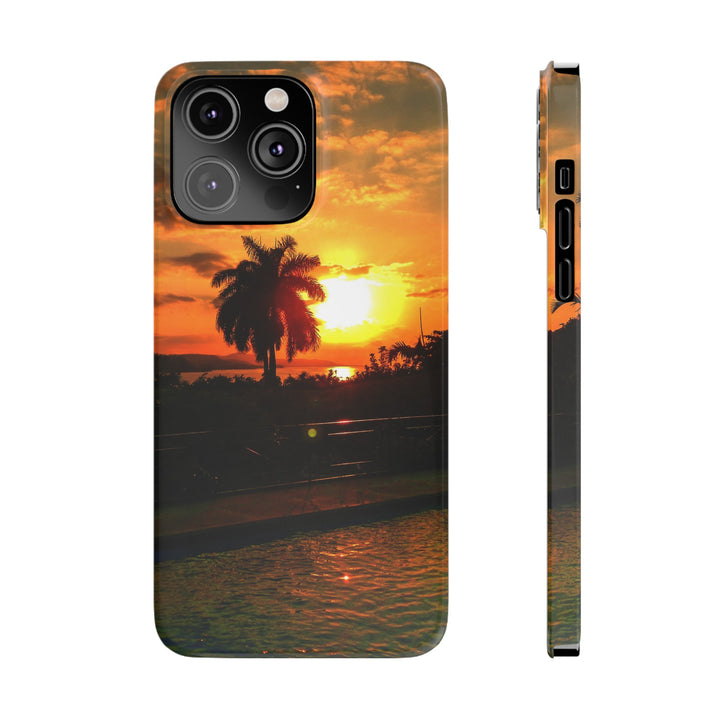 Slim Cute Phone Cases for Iphone - | iPhone 15 Case | iPhone 15 Pro Max Case, Iphone 14 Case, Iphone 14 Pro Max, Iphone 13, Summer Jamaica Sunset - Studio40ParkLane