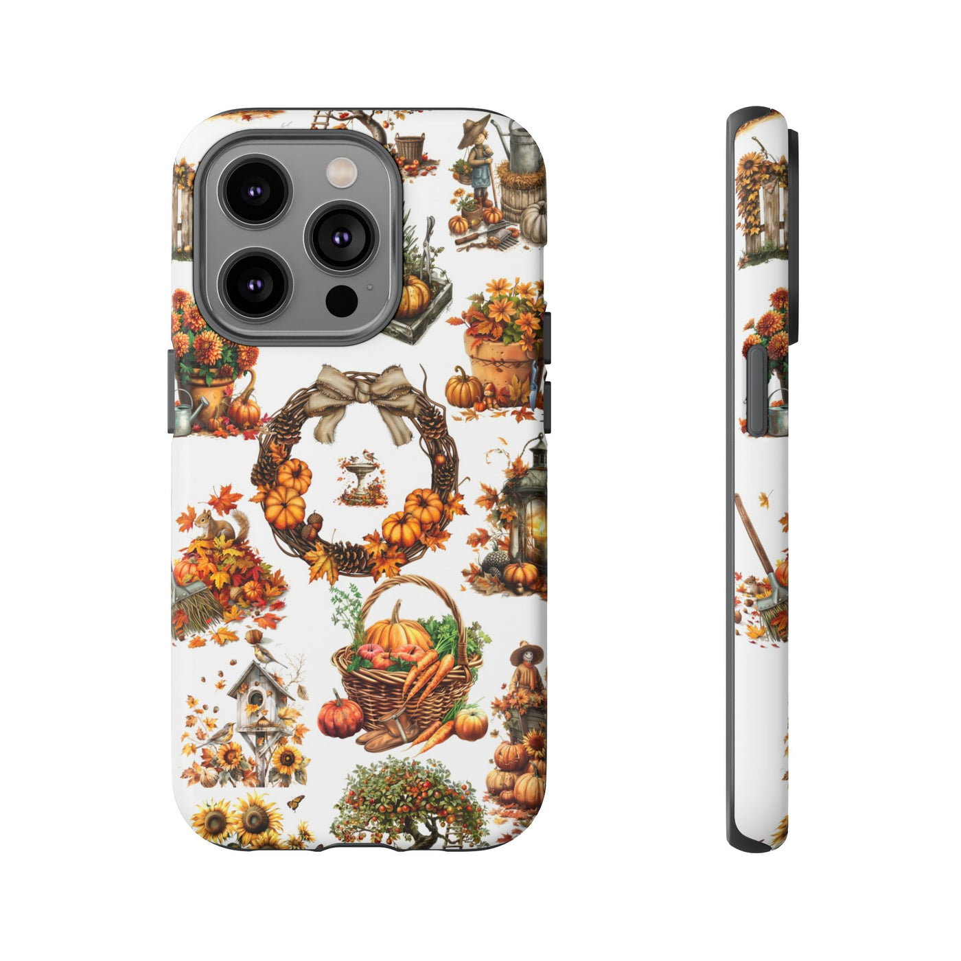 Impact Resistant, Fall Leaves Collage, Cute Phone Cases for Samsung S24, S23, S22, S21, IPhone 15 pro Iphone 14 pro Iphone 13 IPhone 12 Iphone 11