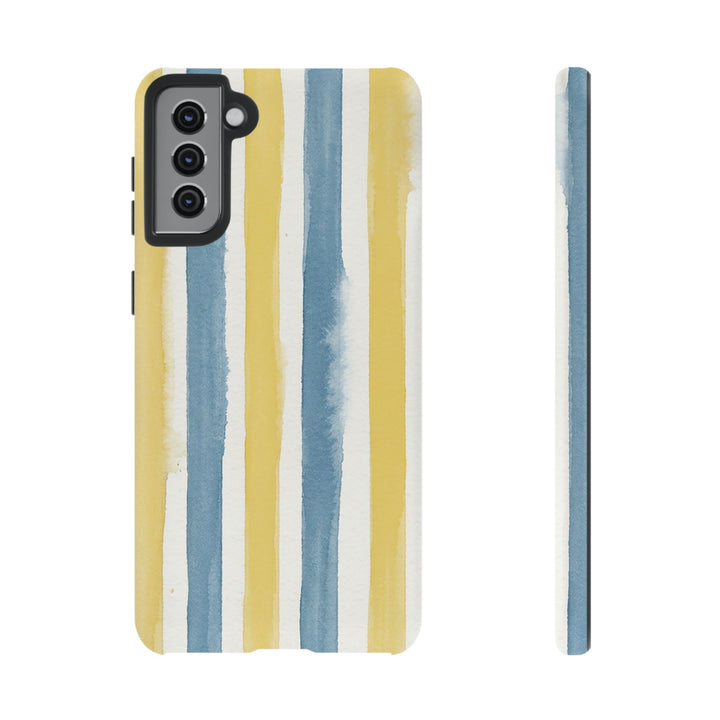 Tough Cute Yellow Stripes Phone Case, for IPhone 17 Pro Max | Iphone 17 Air, Iphone 16, IPhone 15, 14 13 12, Samsung Galaxy S26, S25, S24, S23 - Studio40ParkLane