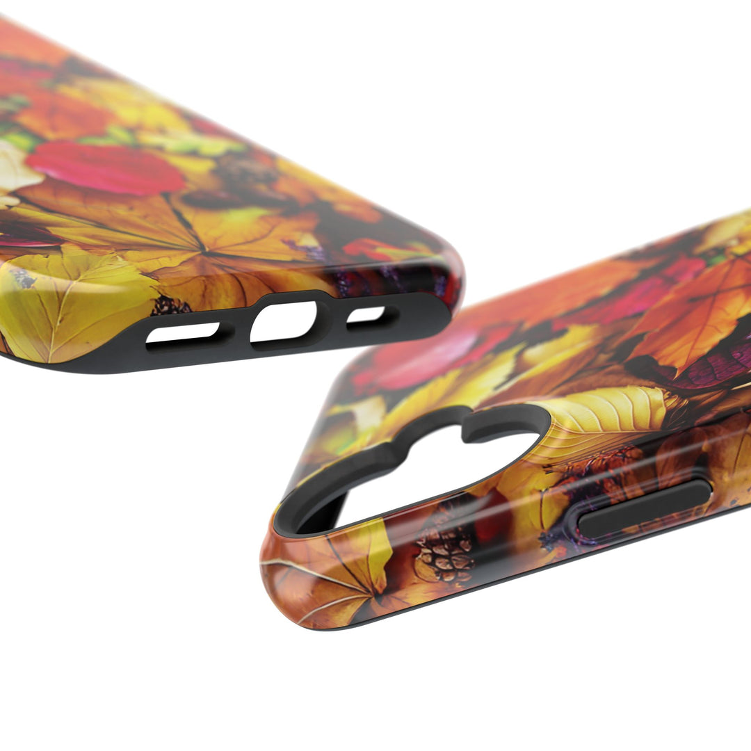 Aesthetic Tough Magsafe Fall Leaves Foliage Phone Case - For iPhone 17 Pro Max iPhone 16 Pro iPhone 15 Iphone 14 Plus 13 Pro 12 11 10 - Studio40ParkLane