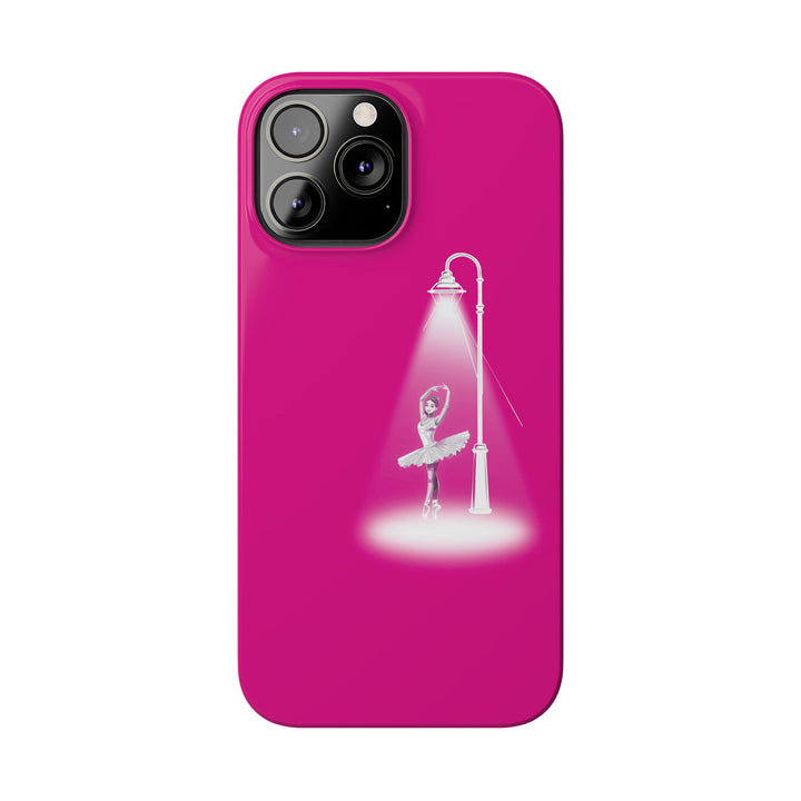 Slim Pink Ballet Dancer Spotlight Gift for Her Cute Phone Cases for Iphone 16 Pro Max | iPhone 15 Case | iPhone 15 Pro Max Case, Iphone 14, 13, 12, 11, 10, 8, 7 - Studio40ParkLane
