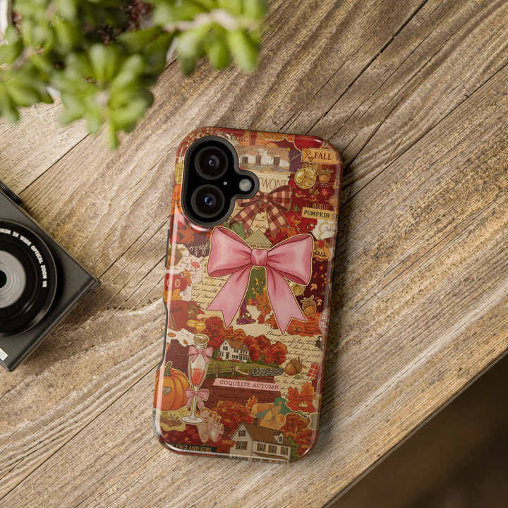 New England Fall Coquette Collage Tough Magsafe Cute Phone Cases for Iphone | iPhone 15 Pro Max Case, Iphone 14, Iphone 14 13 12 11 10 9 8 7 - Studio40ParkLane