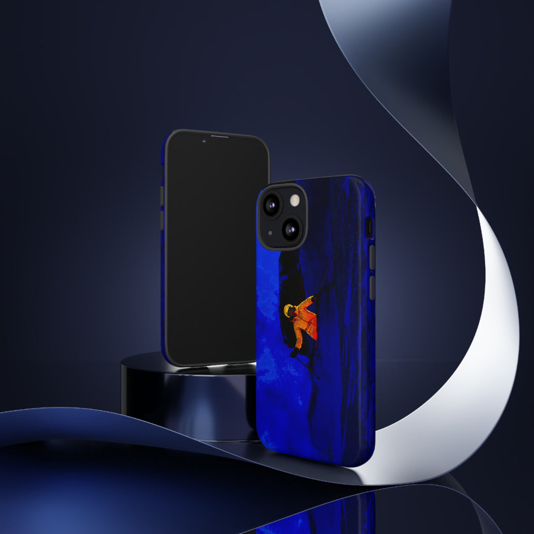 Cute IPhone Case | iPhone 15 Case | iPhone 15 Pro Max Case, Iphone 14 Case, Iphone 14 Pro Max Case IPhone Case for Art Lovers, Skier Mountain Night - Studio40ParkLane