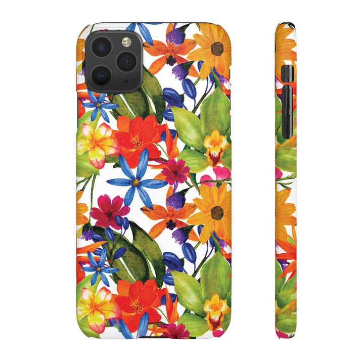 Sleek Snap Colorful Flowers Cute Phone Case for iPhone 16 15 14 13 12 11 X Xs Max Xr Pro Plus Samsung Galaxy S24 S23 S22 S21 S20 Note Ultra