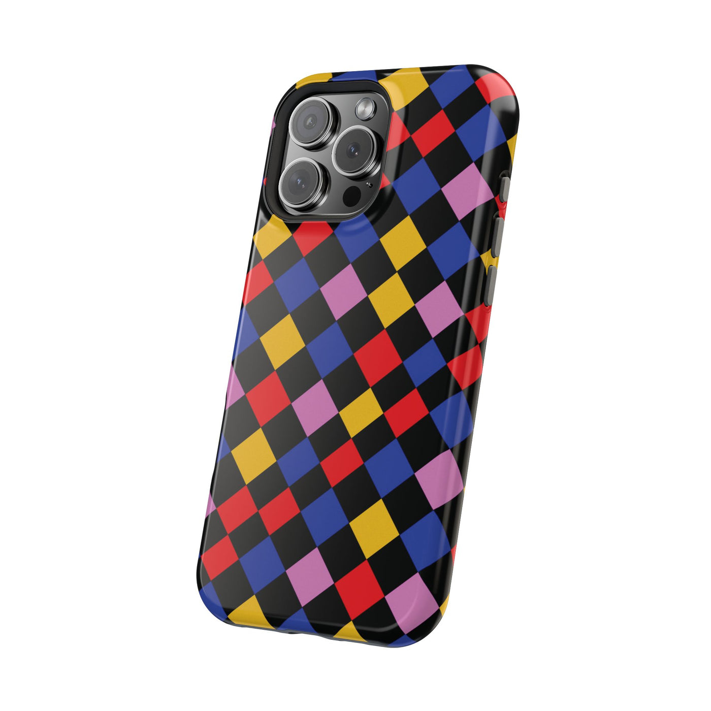 Aesthetic Colorful Checkerboard Tough Magsafe Phone Case - For iPhone 17 Pro Max iPhone 16 Pro iPhone 15 Iphone 14 Plus 13 Pro 12 11 Gift - Studio40ParkLane