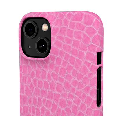 Snap Non Leather Pink Color Pattern Gift for Her Cute Phone Cases for Samsung Galaxy S24, S23, S22, S21, S20, Plus, Ultra, Iphone 16, 15, 14, Pro and Max - Studio40ParkLane