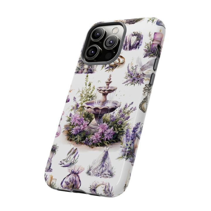 Impact Resistant, Lavender Wedding, Cute Phone Cases for Samsung S24, S23, S22, S21, IPhone 15 pro Iphone 14 pro Iphone 13 IPhone 12 Iphone 11 - Studio40ParkLane