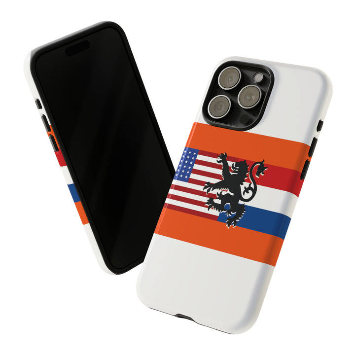 Cute IPhone Case | iPhone 15 Case | iPhone 15 Pro Max Case, Iphone 14 Case, Iphone 14 Pro Max Case IPhone Case for Art Lovers, Dutch US Flag - Studio40ParkLane