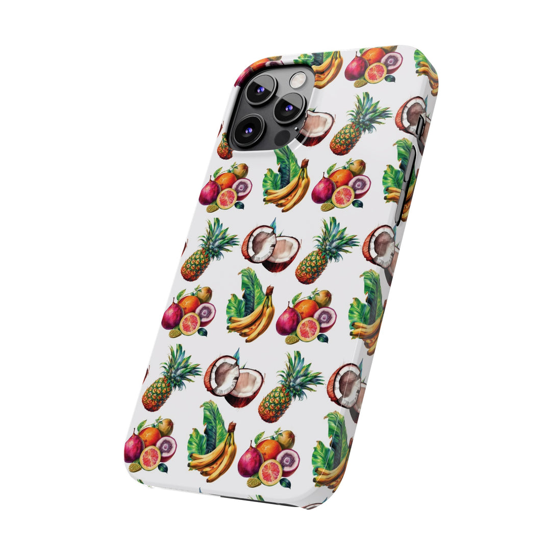 Slim Cute Phone Cases for Iphone - | iPhone 15 Case | iPhone 15 Pro Max Case, Iphone 14 Case, Iphone 14 Pro Max, Iphone 13, Tropical Summer Fruit - Studio40ParkLane