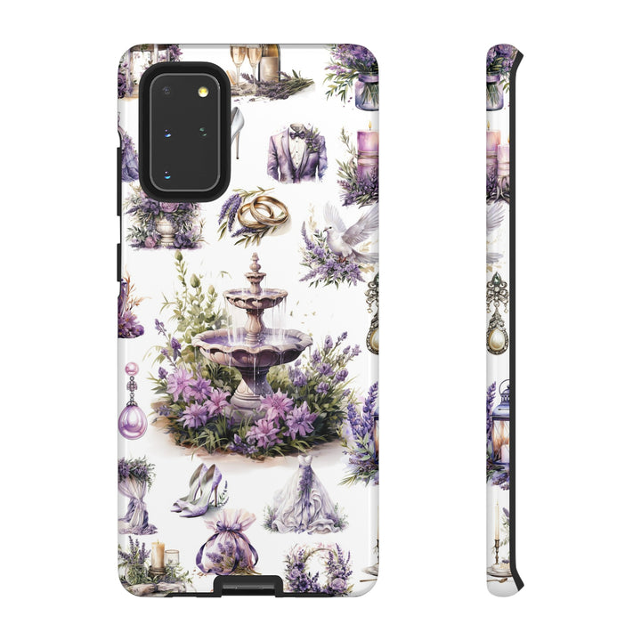 Impact Resistant, Lavender Wedding, Cute Phone Cases for Samsung S24, S23, S22, S21, IPhone 15 pro Iphone 14 pro Iphone 13 IPhone 12 Iphone 11 - Studio40ParkLane