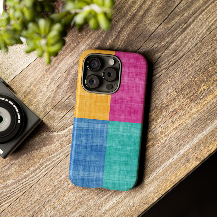 Impact Resistant, Colored Shapes, Cute Phone Cases for Samsung S24, S23, S22, S21, IPhone 15 pro Iphone 14 pro Iphone 13 IPhone 12 Iphone 11 - Studio40ParkLane