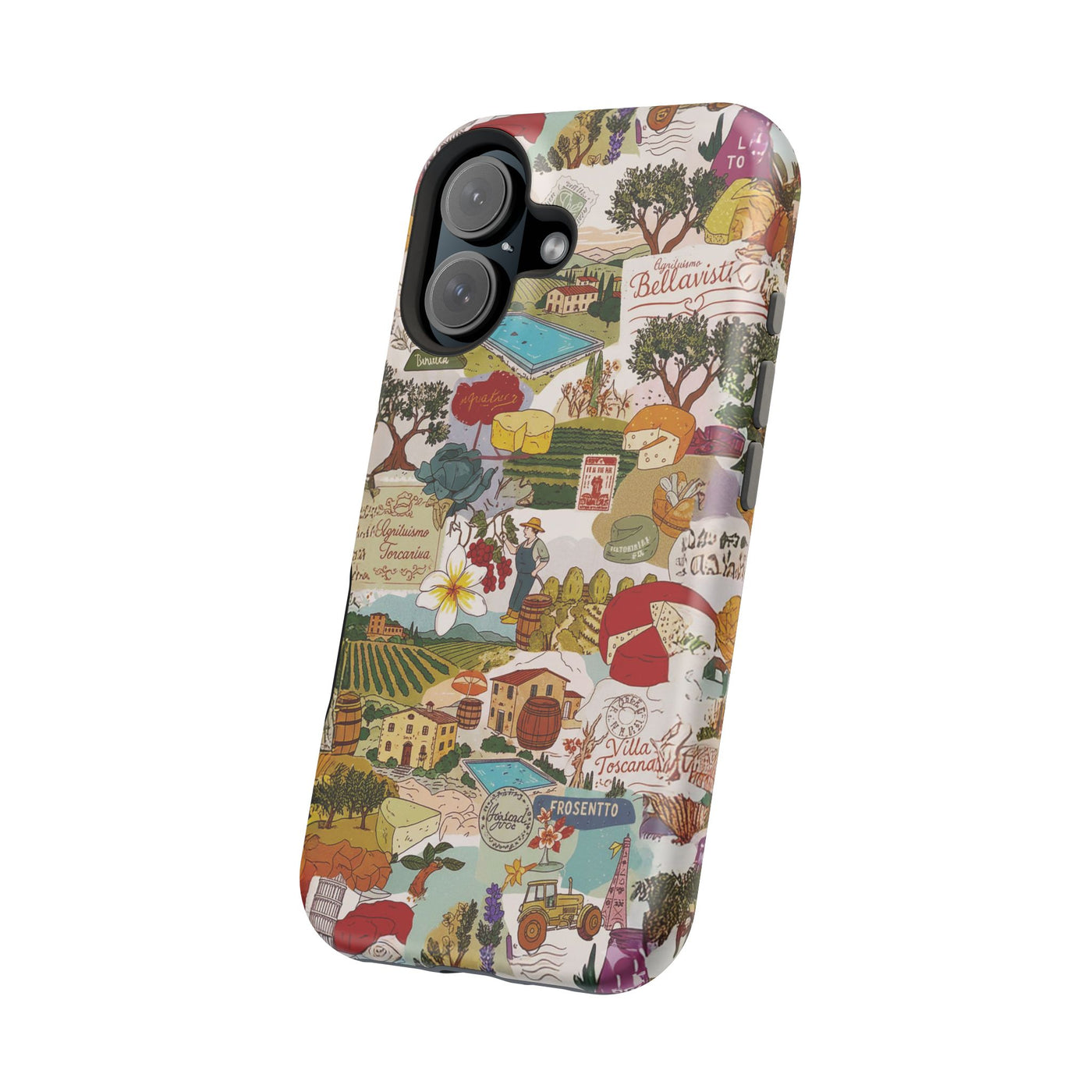 Italy Tuscany Coquette Collage Tough Magsafe Cute Phone Cases for Iphone | iPhone 17 Pro Max Case, Iphone 16, Iphone 15 14 13 12 11 10 9 - Studio40ParkLane