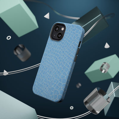 Non Leather Blue Color Pattern Magsafe Cute Phone Case for Iphone Gift for Her, | iPhone 15 Case | iPhone 15 Pro Max Case, Iphone 14, Iphone 14 Pro Max, Iphone 13, Iphone 16