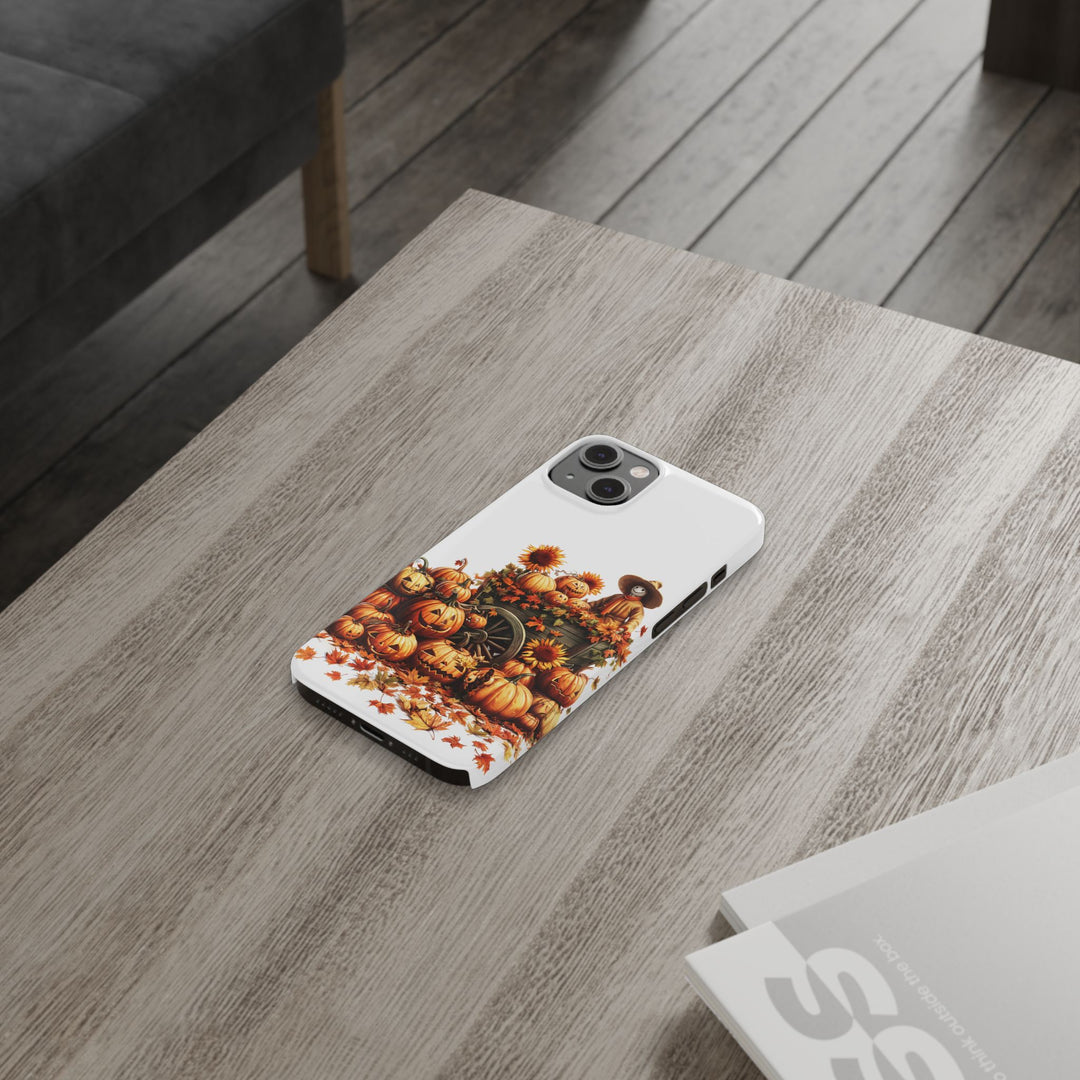 Slim Fall Leaves Scarecrow Slim Cute Phone Cases for Iphone | iPhone 15 Case | iPhone 15 Pro Max Case, Iphone 14, Iphone 14 Pro Max, Iphone 13 - Studio40ParkLane