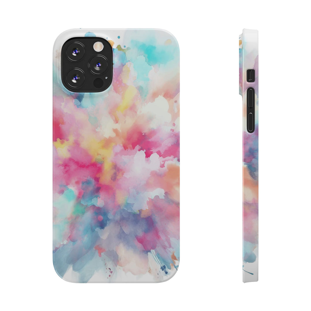 Slim Paint Splash Pink Gift for Her Cute Phone Cases for Iphone 16 Pro Max | iPhone 15 Case | iPhone 15 Pro Max Case, Iphone 14, Iphone 14 Pro Max, Iphone 13 12 11 8 7 - Studio40ParkLane