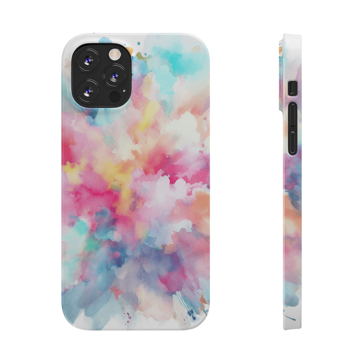 Slim Paint Splash Pink Gift for Her Cute Phone Cases for Iphone 16 Pro Max | iPhone 15 Case | iPhone 15 Pro Max Case, Iphone 14, Iphone 14 Pro Max, Iphone 13 12 11 8 7 - Studio40ParkLane