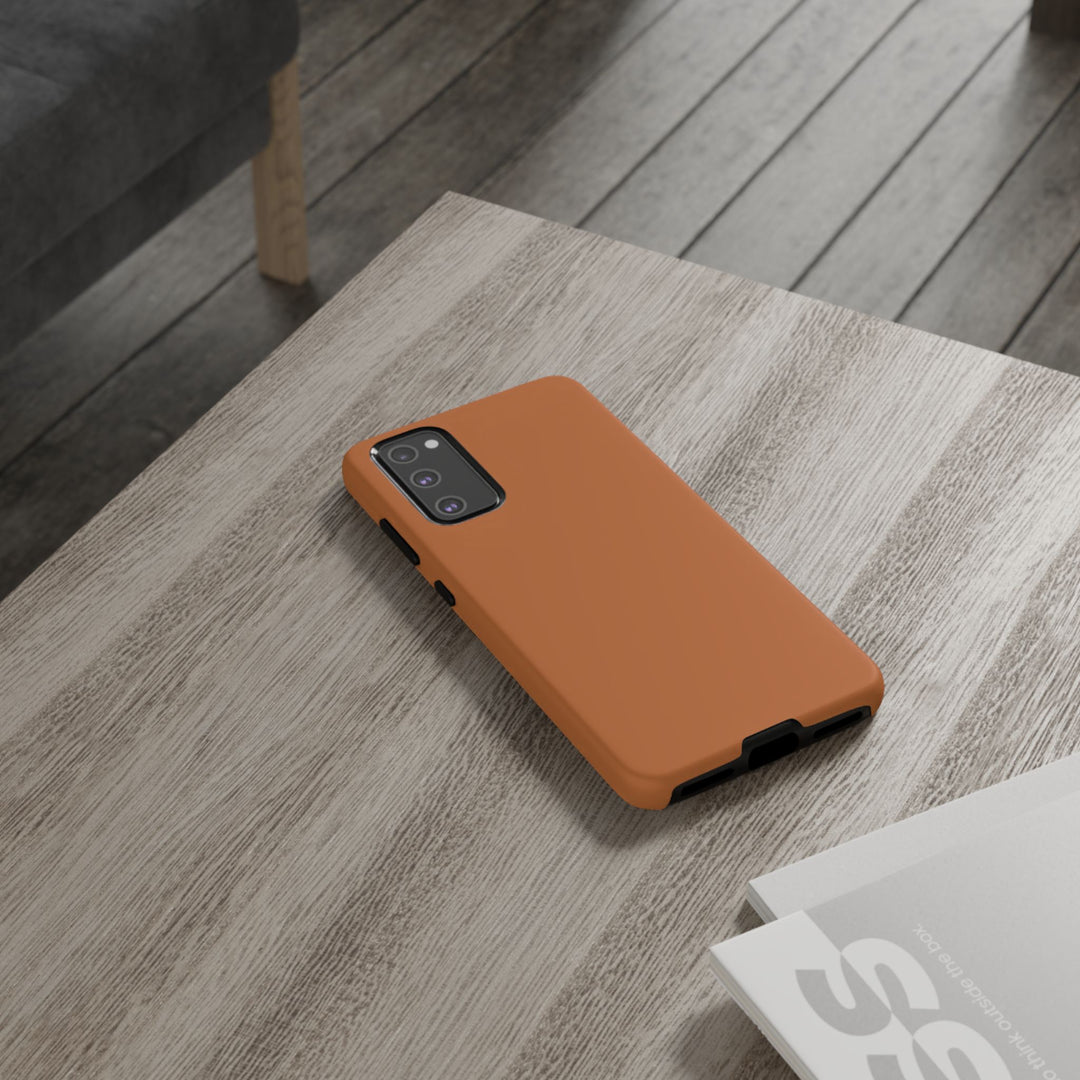 Premium Tough Rusty Brown Orange Gift for Her Cute Phone Cases for Samsung S25 S24, S23, S22, S21, Iphone, 16, 15, 14, 13 Pro Max Ultra - Studio40ParkLane
