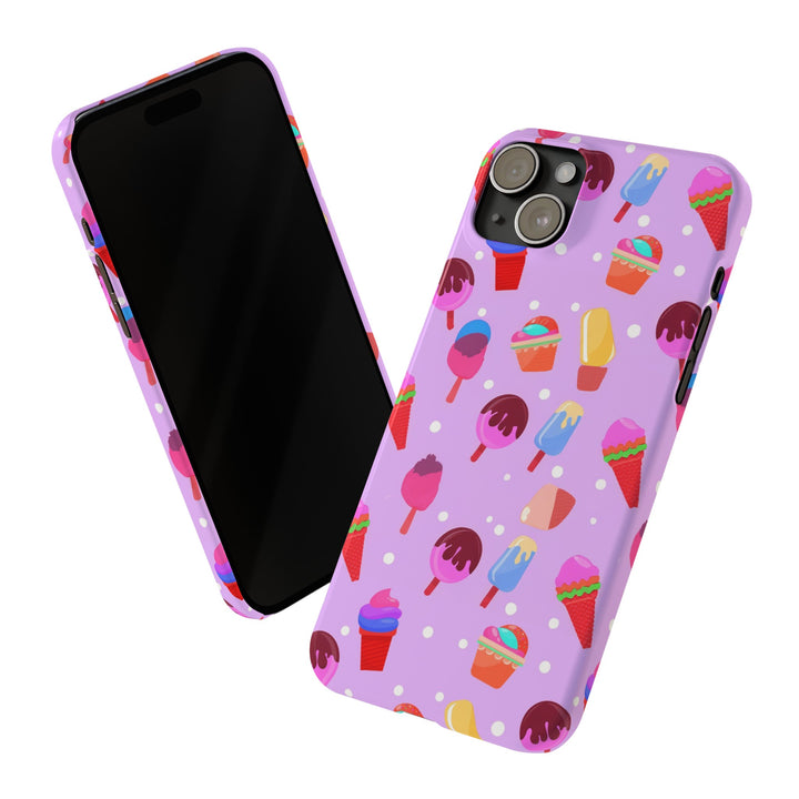Slim Cute Phone Cases for Iphone - | iPhone 15 Case | iPhone 15 Pro Max Case, Iphone 14 Case, Iphone 14 Pro Max, Iphone 13, Summer Ice - cream Pink - Studio40ParkLane