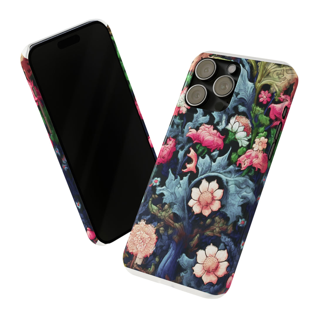 Slim Cute Phone Cases for Iphone - | iPhone 15 Case | iPhone 15 Pro Max Case, Iphone 14 Case, Iphone 14 Pro Max, Iphone 13, Flowers Scene - Studio40ParkLane