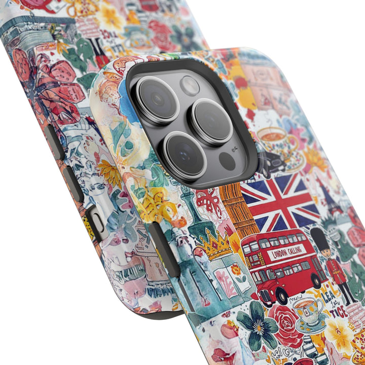 London England Coquette Collage Tough Magsafe Cute Phone Cases for Iphone | iPhone 17 Pro Max Case, Iphone 16, Iphone 15 14 13 12 11 10 9 - Studio40ParkLane