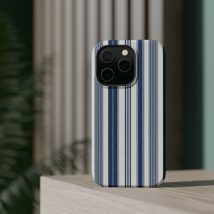 MagSafe Cute Phone Case, Coastal Striped Phone Case for iPhone 17 16 15 14 13 12 Pro Max, Samsung S26 S25 S24 Ultra case - Studio40ParkLane