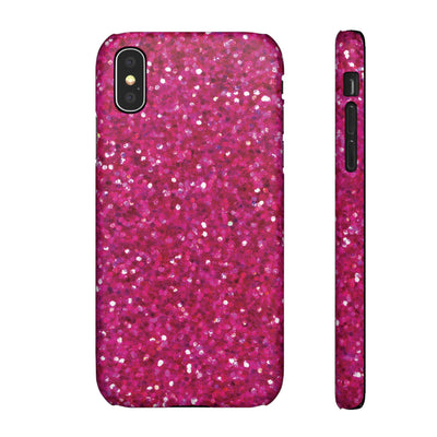 Snap Non-Glitter Muted Pink Play on "Faux" Glitter Effect Cute Phone Cases for Samsung and Iphone, 16, 15, 14, S24, S23, S22, S21, S20, Plus and Ultra