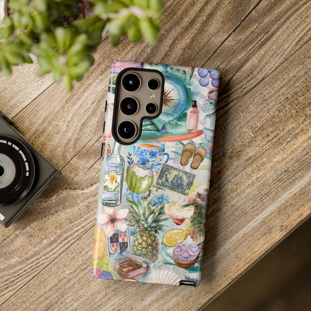 Impact Resistant, Travel Coquette Collage, Cute Phone Cases for Samsung S24, S23, S22, S21, IPhone 15 pro Iphone 14 pro Iphone 13 IPhone 12 Iphone 11 - Studio40ParkLane