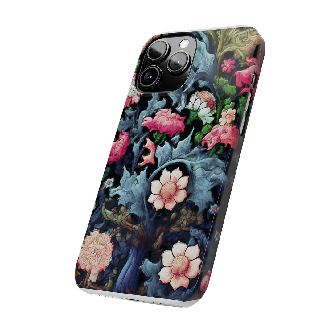 Slim Cute Phone Cases for Iphone - | iPhone 15 Case | iPhone 15 Pro Max Case, Iphone 14 Case, Iphone 14 Pro Max, Iphone 13, Flowers Scene - Studio40ParkLane