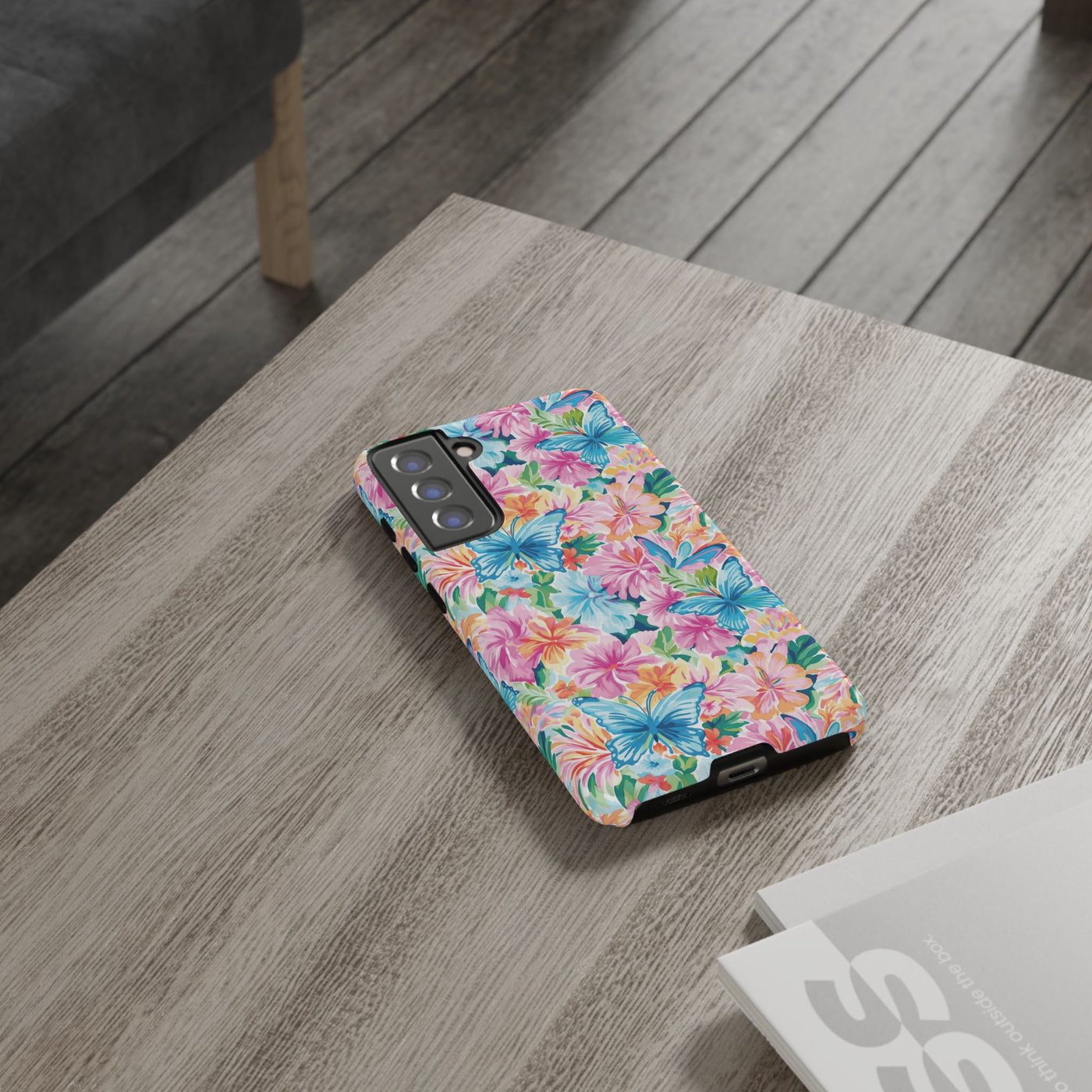 Premium Tough Butterflies Flowers Cute Phone Cases for Samsung S24, S23, S22, S21, S20, Plus and Ultra, Iphone 16 Pro Max,15, 14, 13, 12, 11, 10