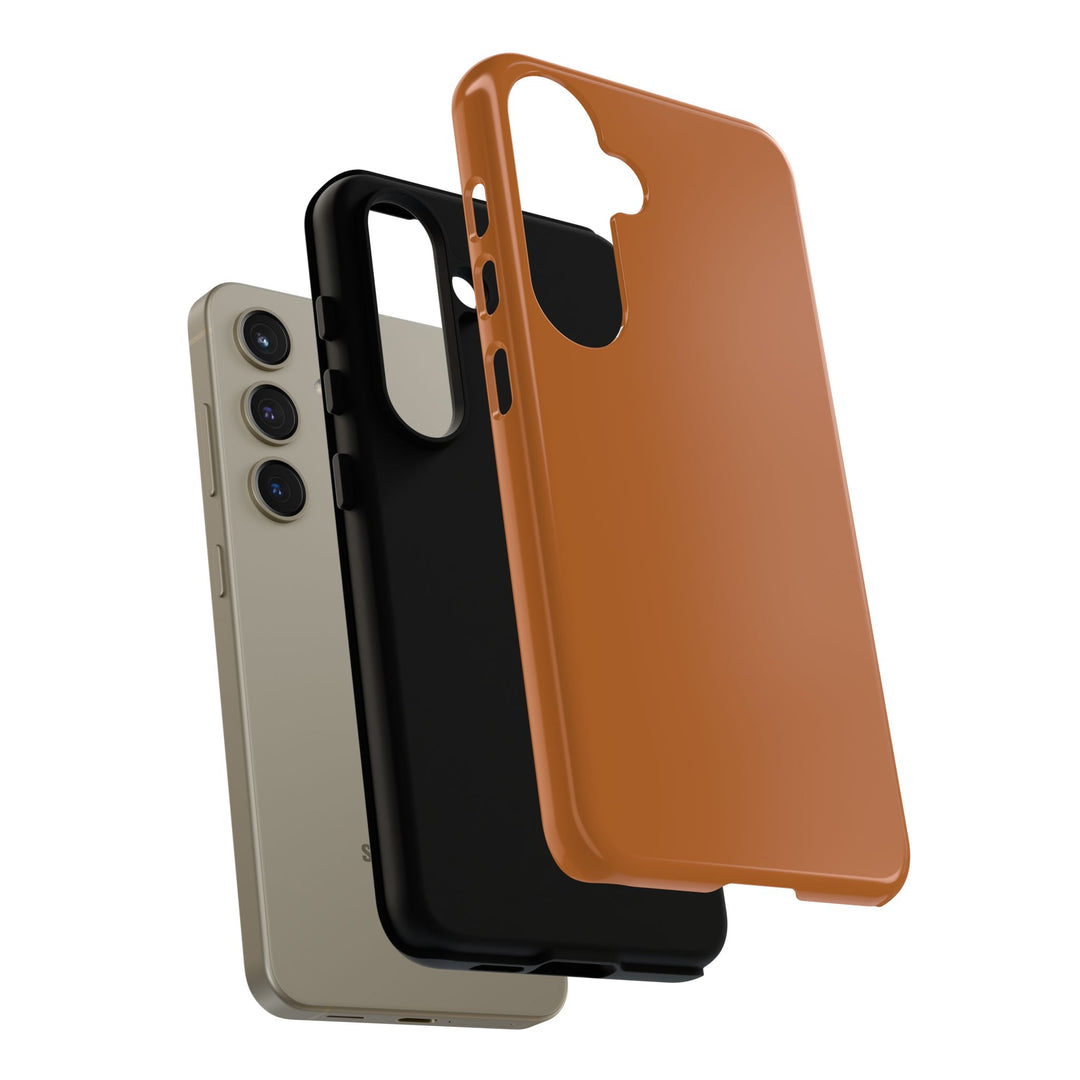 Premium Tough Rusty Brown Orange Gift for Her Cute Phone Cases for Samsung S25 S24, S23, S22, S21, Iphone, 16, 15, 14, 13 Pro Max Ultra - Studio40ParkLane