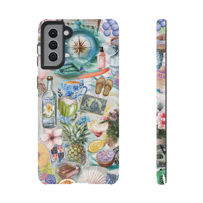 Impact Resistant, Travel Coquette Collage, Cute Phone Cases for Samsung S24, S23, S22, S21, IPhone 15 pro Iphone 14 pro Iphone 13 IPhone 12 Iphone 11