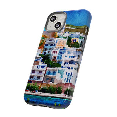 Impact Resistant, Greece House, Cute Phone Cases for Samsung S24, S23, S22, S21, IPhone 15 pro Iphone 14 pro Iphone 13 IPhone 12 Iphone 11