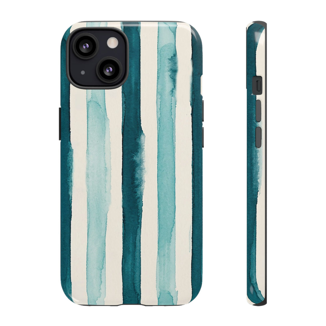 Tough Cute Green Stripes Phone Case, for IPhone 17 Pro Max | Iphone 17 Air, Iphone 16, IPhone 15, 14 13 12, Samsung Galaxy S26, S25, S24, S23