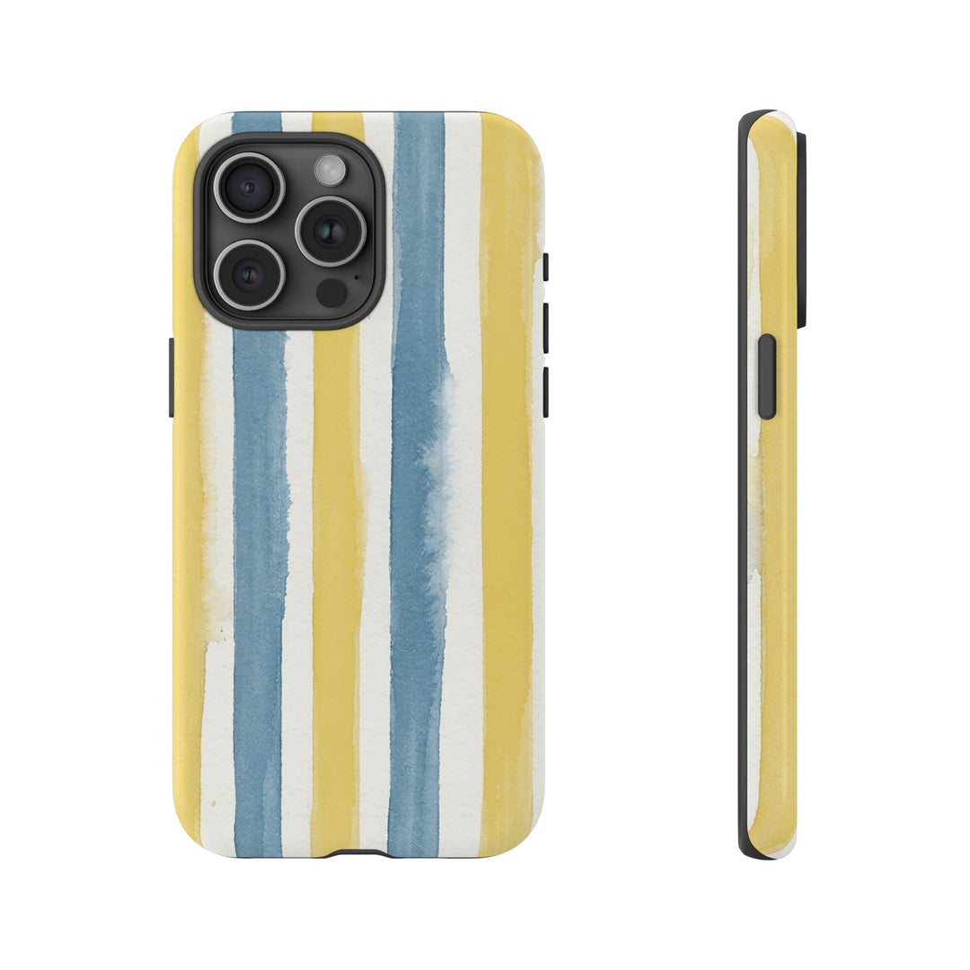 Tough Cute Yellow Stripes Phone Case, for IPhone 17 Pro Max | Iphone 17 Air, Iphone 16, IPhone 15, 14 13 12, Samsung Galaxy S26, S25, S24, S23 - Studio40ParkLane