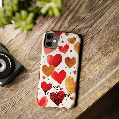 Slim Custom Personalized Valentine Love Gift for Her Cute Phone Cases for Iphone 16 Pro Max | iPhone 15 Case | iPhone 15 Pro Max Case, Iphone 14