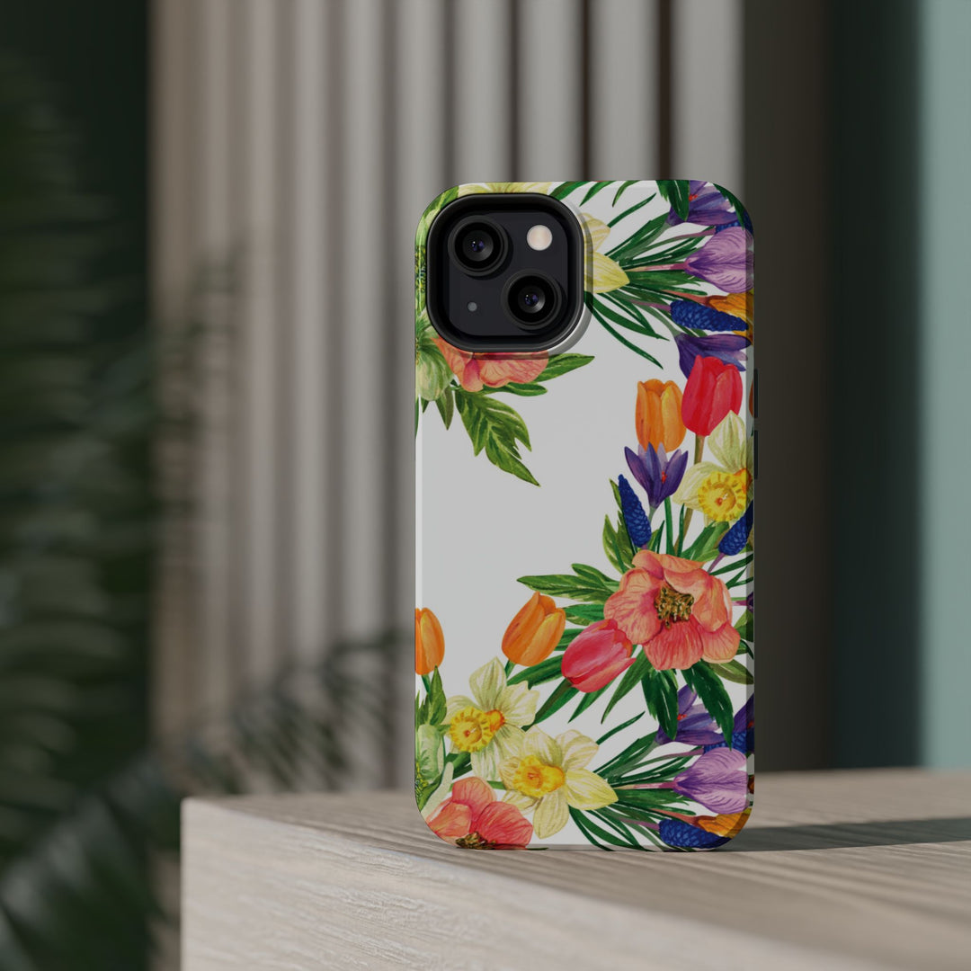 Spring Flowers Magsafe Cute Phone Case for Iphone Gift for Her, iPhone 16 Case iPhone 15 Pro Max Case, Iphone 14, Iphone 14 Pro Max, 13, 12 - Studio40ParkLane