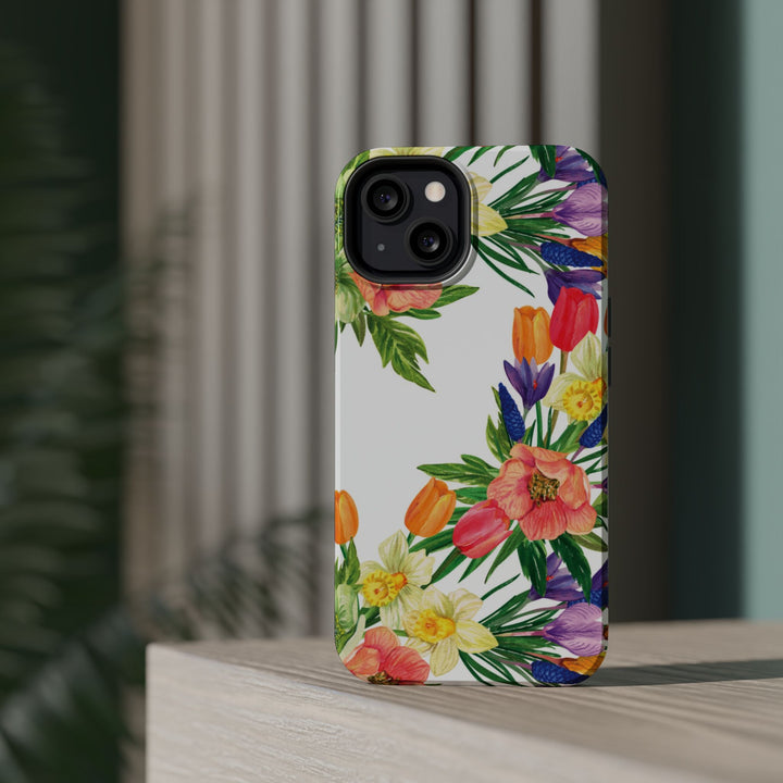 Spring Flowers Magsafe Cute Phone Case for Iphone Gift for Her, iPhone 16 Case iPhone 15 Pro Max Case, Iphone 14, Iphone 14 Pro Max, 13, 12 - Studio40ParkLane