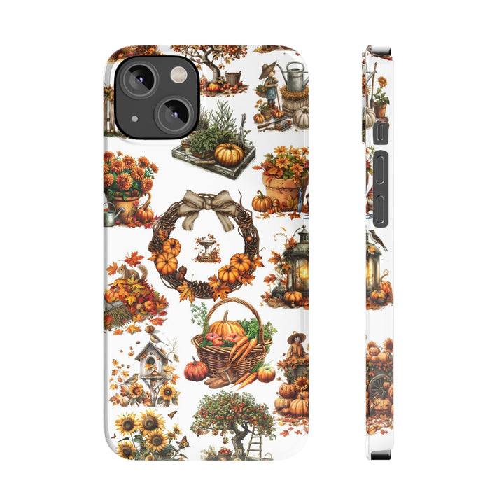 Slim Fall Leaves Collage Cute Phone Cases for Iphone | iPhone 15 Case | iPhone 15 Pro Max Case, Iphone 14, Iphone 14 Pro Max, Iphone 13, 12 - Studio40ParkLane