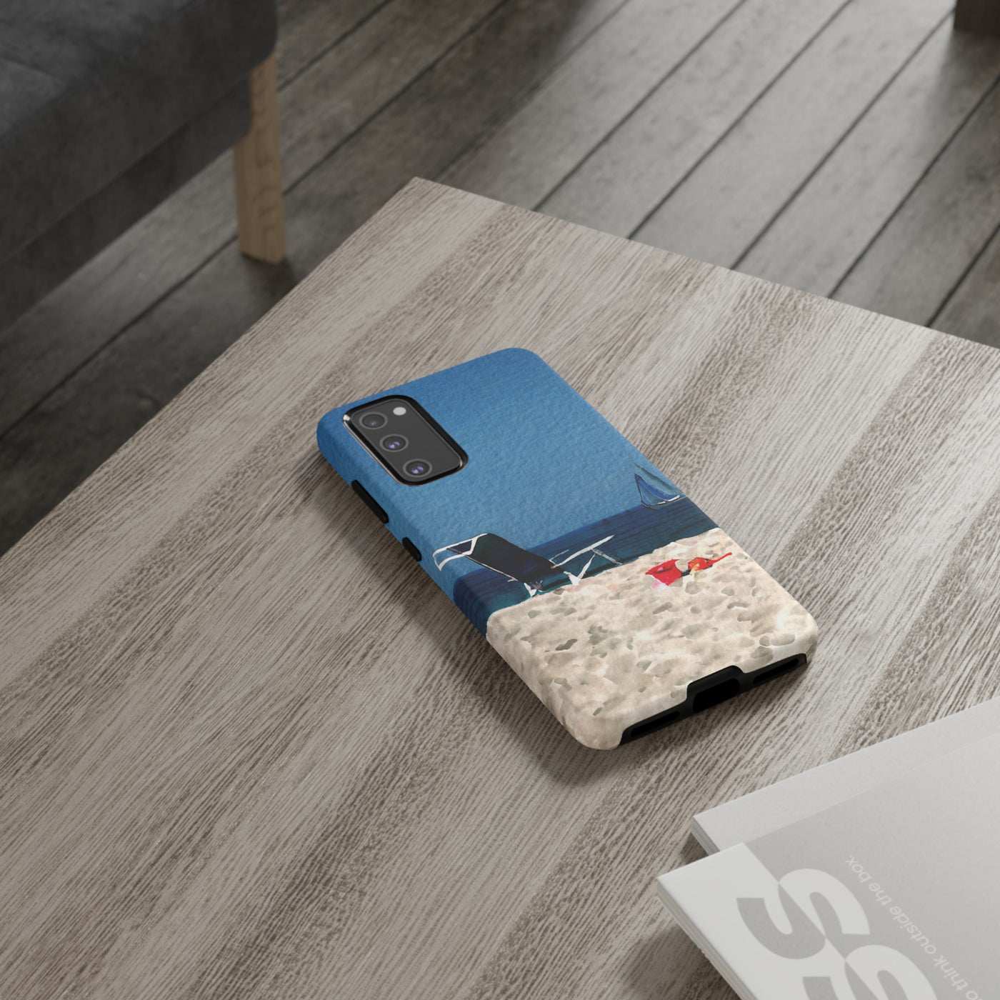 Cute Samsung Case | Cool Iphone Case | Summer Blue Beach Chair, Samsung S24, S23, S22, S21, IPhone 15 Case | Iphone 14 Case, Iphone 13 Case