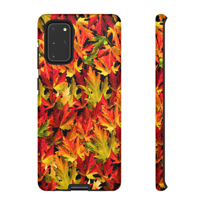 Fall Leaves Impact Resistant, Cute Phone Cases for Samsung S24, S23, S22, S21, IPhone 15 pro Iphone 14 pro Iphone 13 IPhone 12 Iphone 11