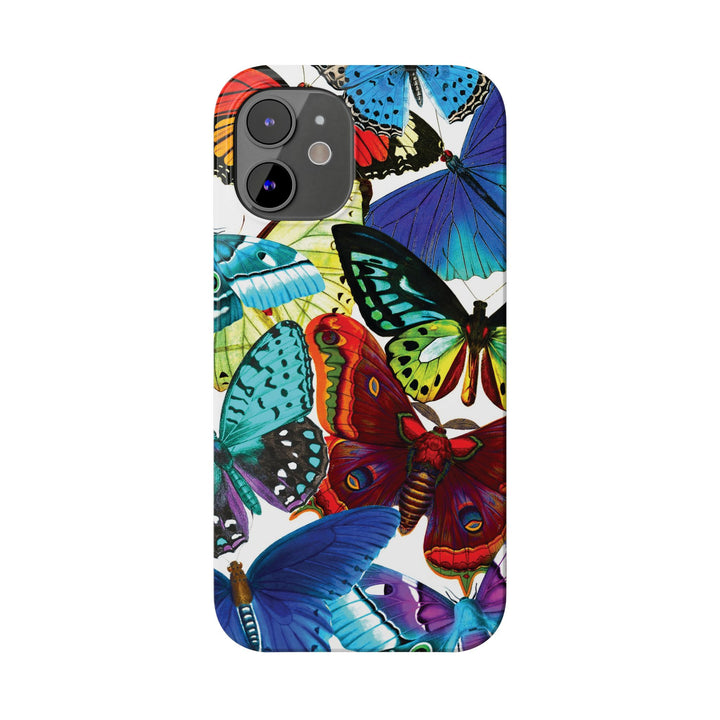 Slim Bright Butterflies Gift for Her Cute Phone Cases for Iphone 16 Pro Max | iPhone 15 Case | iPhone 15 Pro Max Case, Iphone 14, Iphone 14 Pro Max, Iphone 13 12 11 8 7 - Studio40ParkLane